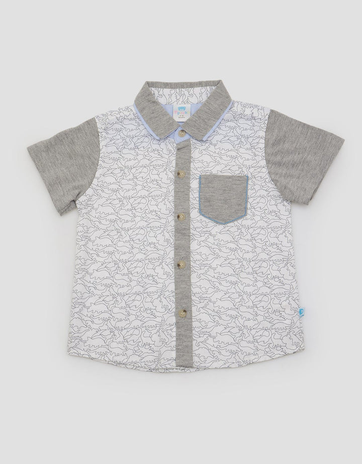 Pipiniko Short Sleeve Shirt Print Dino