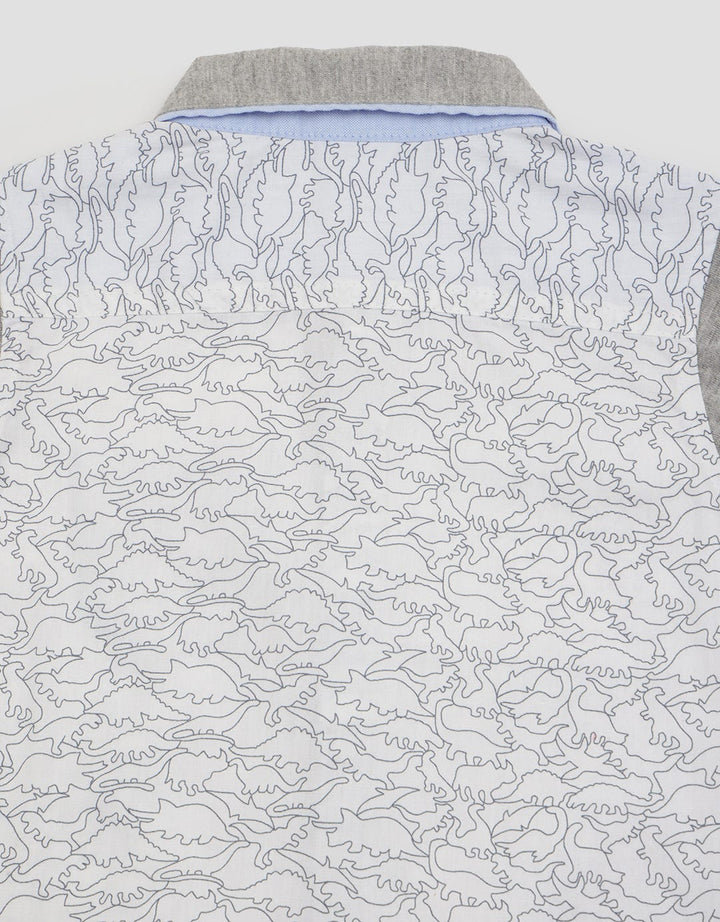Pipiniko Short Sleeve Shirt Print Dino