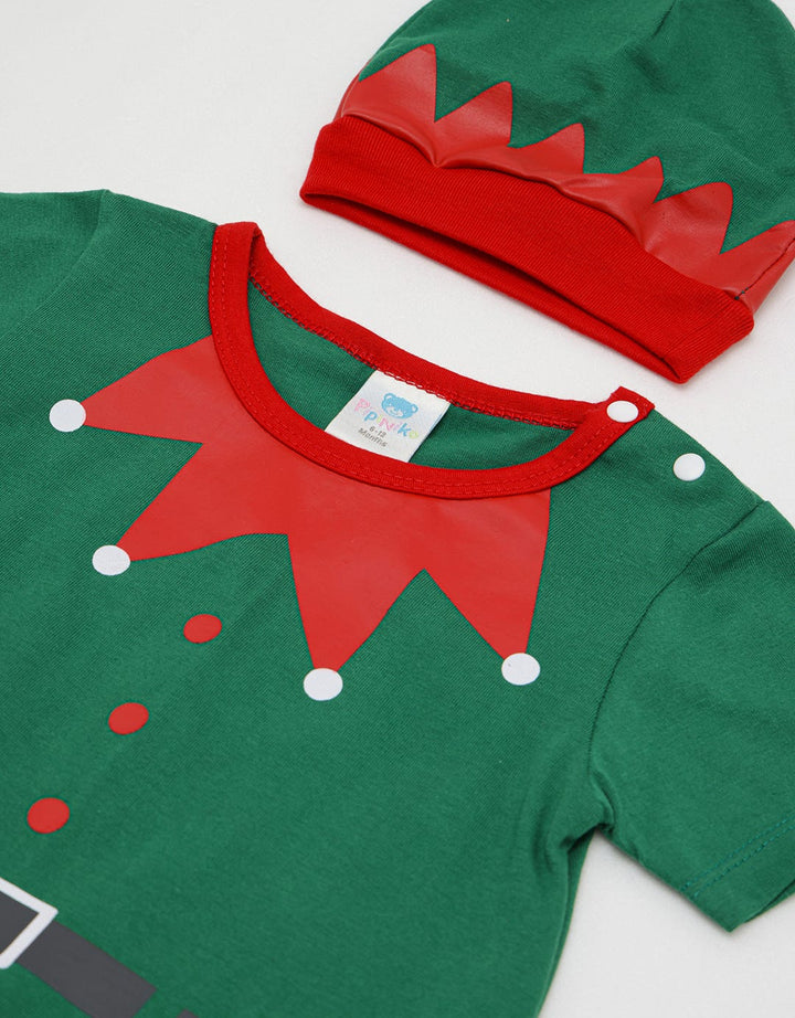 Pipiniko Elf Am Xmas Romper Baby Kids