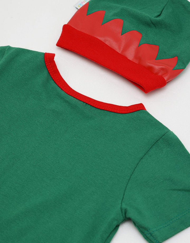 Pipiniko Elf Am Xmas Romper Baby Kids