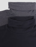 Suko Turtle Neck Soft Touch Turtle Collar Men's Long Sleeve T-Shirt