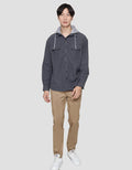 Suko Shacket Outerwear Jacket Dettachable Hood Lengan Panjang
