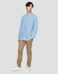 Suko Denim Woven Solid Kemeja Pria