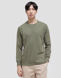 Suko Round Neck Soft Touch Round Collar Men's Long Sleeve T-Shirt