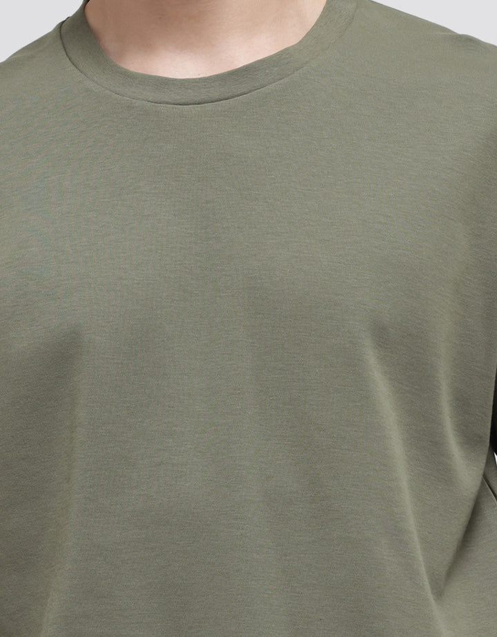 Suko Round Neck Soft Touch Round Collar Men's Long Sleeve T-Shirt