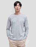 Suko Round Neck Soft Touch Round Collar Men's Long Sleeve T-Shirt