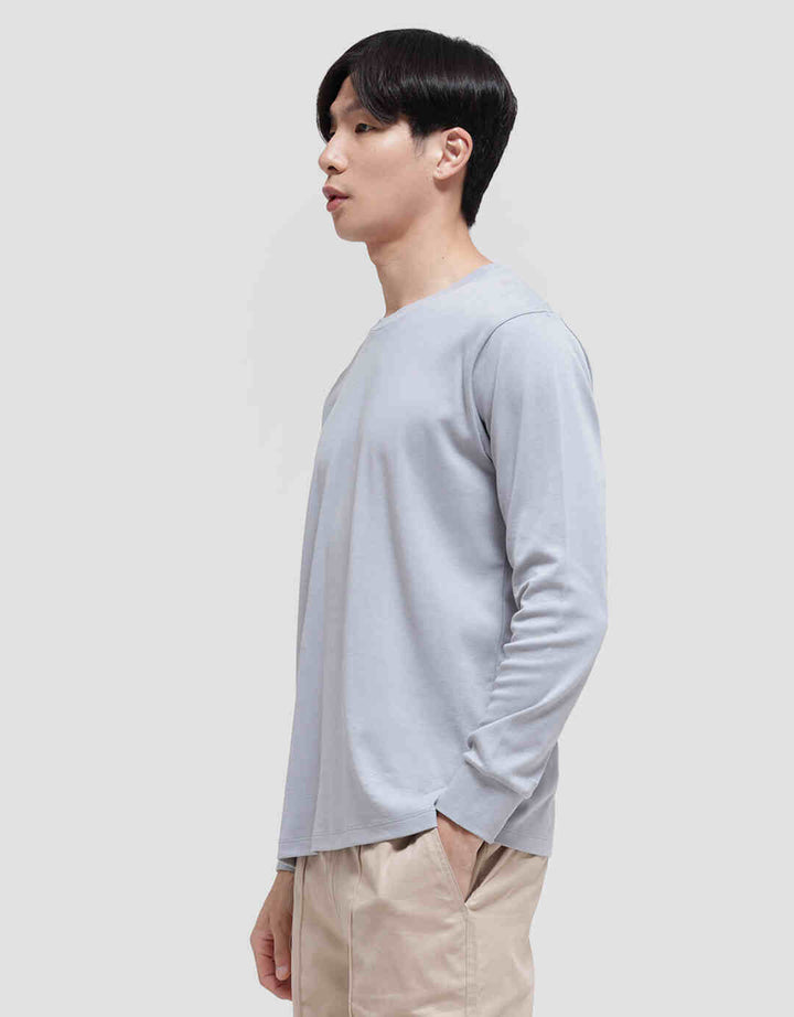 Suko Round Neck Soft Touch Round Collar Men's Long Sleeve T-Shirt