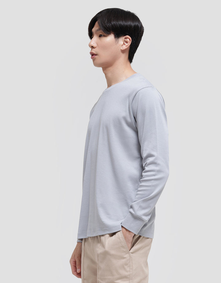 Suko Soft Touch Kaos Kerah Bulat Lengan Panjang Pria