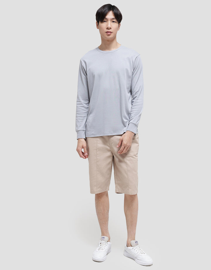 SUKO ROUND NECK SOFT TOUCH KERAH BULAT LENGAN PANJANG KAOS PRIA