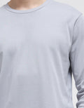 Suko Round Neck Soft Touch Round Collar Men's Long Sleeve T-Shirt