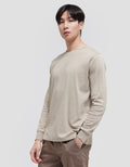 SUKO ROUND NECK SOFT TOUCH KERAH BULAT LENGAN PANJANG KAOS PRIA
