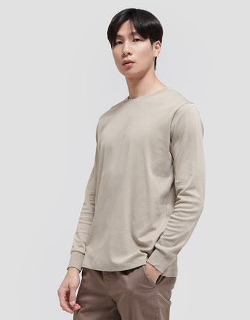 SUKO ROUND NECK SOFT TOUCH KERAH BULAT LENGAN PANJANG KAOS PRIA