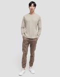SUKO ROUND NECK SOFT TOUCH KERAH BULAT LENGAN PANJANG KAOS PRIA