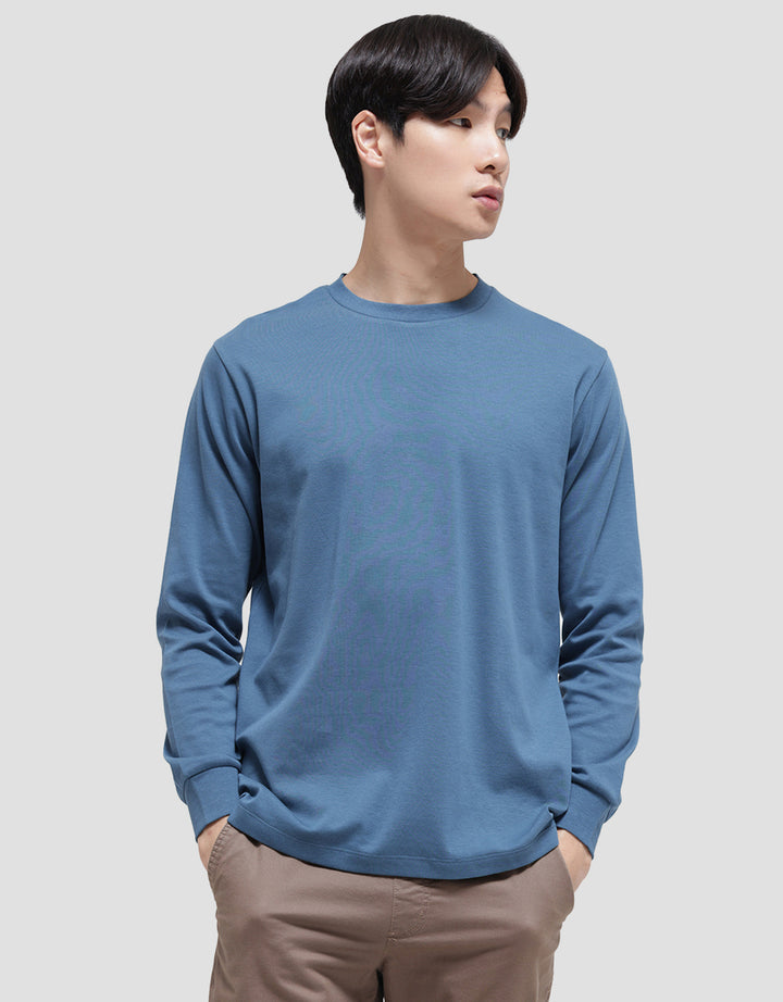 Suko Soft Touch Kaos Kerah Bulat Lengan Panjang Pria