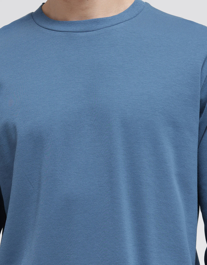 Suko Round Neck Soft Touch Round Collar Men's Long Sleeve T-Shirt
