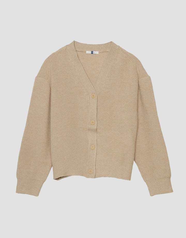 Suko Corn Pattern Outerwear Lengan Panjang Cardigan Wanita