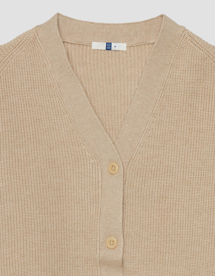 Suko Corn Pattern Outwear Long Sleeve Women's Cardigan