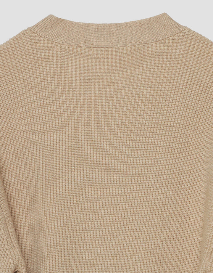 Suko Corn Pattern Outerwear Lengan Panjang Cardigan Wanita