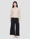 Suko Corn Pattern Outerwear Lengan Panjang Cardigan Wanita