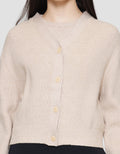 Suko Corn Pattern Outerwear Lengan Panjang Cardigan Wanita