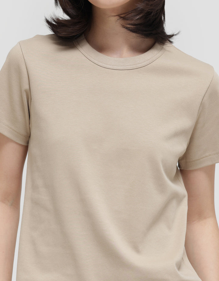 Suko Women's Round Collar Basic T-Shirt