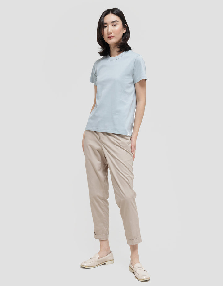 Suko Round Neck Kerah Bulat Lengan Pendek Kaos Wanita