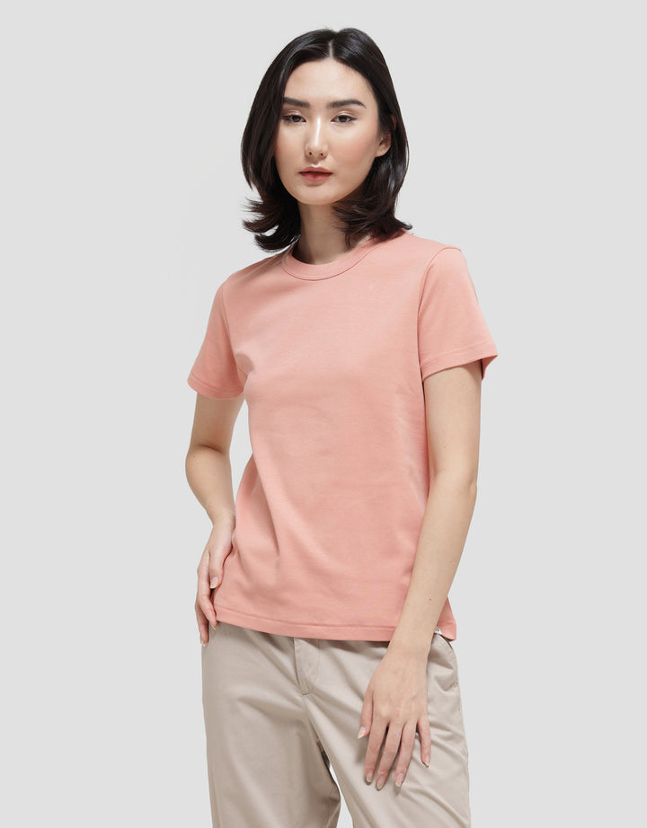 Suko Round Neck Kerah Bulat Lengan Pendek Kaos Wanita