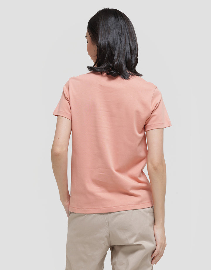 Suko Round Neck Kerah Bulat Lengan Pendek Kaos Wanita