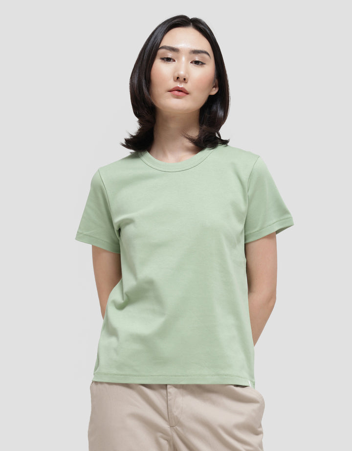 Suko Round Neck Kerah Bulat Lengan Pendek Kaos Wanita