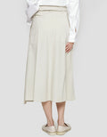 Suko Rok Woven Midi Skirt W/ Flap Pocket Bottom Cargo