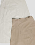 Suko Rok Woven Midi Skirt W/ Flap Pocket Bottom Cargo