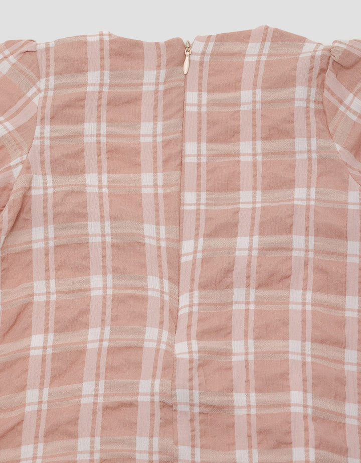 Pipiniko Blouse Ruffle Kotak Seersucker