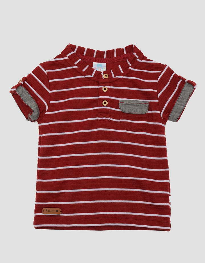 Pipiniko Top Boys Stripe Texture