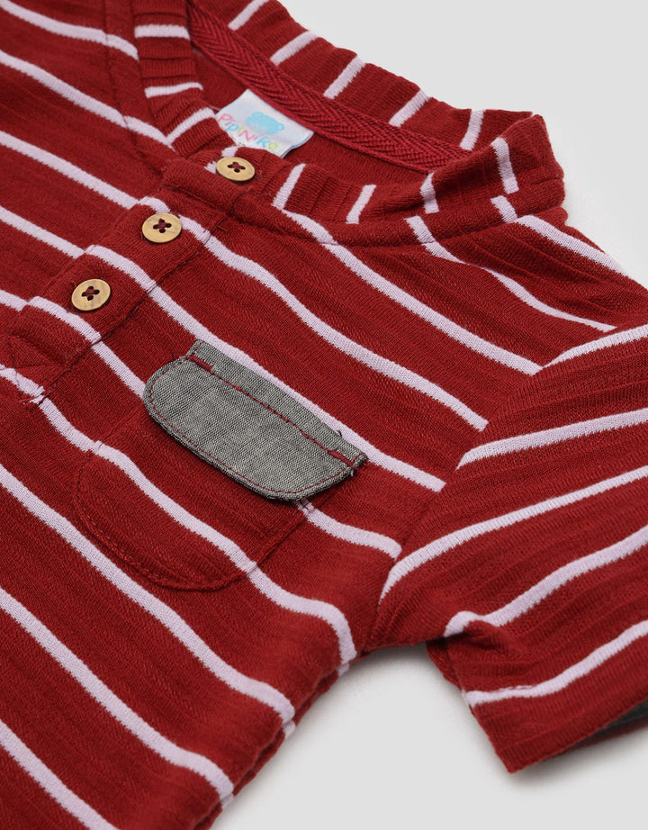 Pipiniko Top Boys Stripe Texture