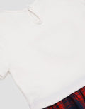 Pipiniko Short Sleeve Midi Dress Plaid