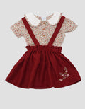 Pipiniko Pinafore Short Sleeve Midi Dress