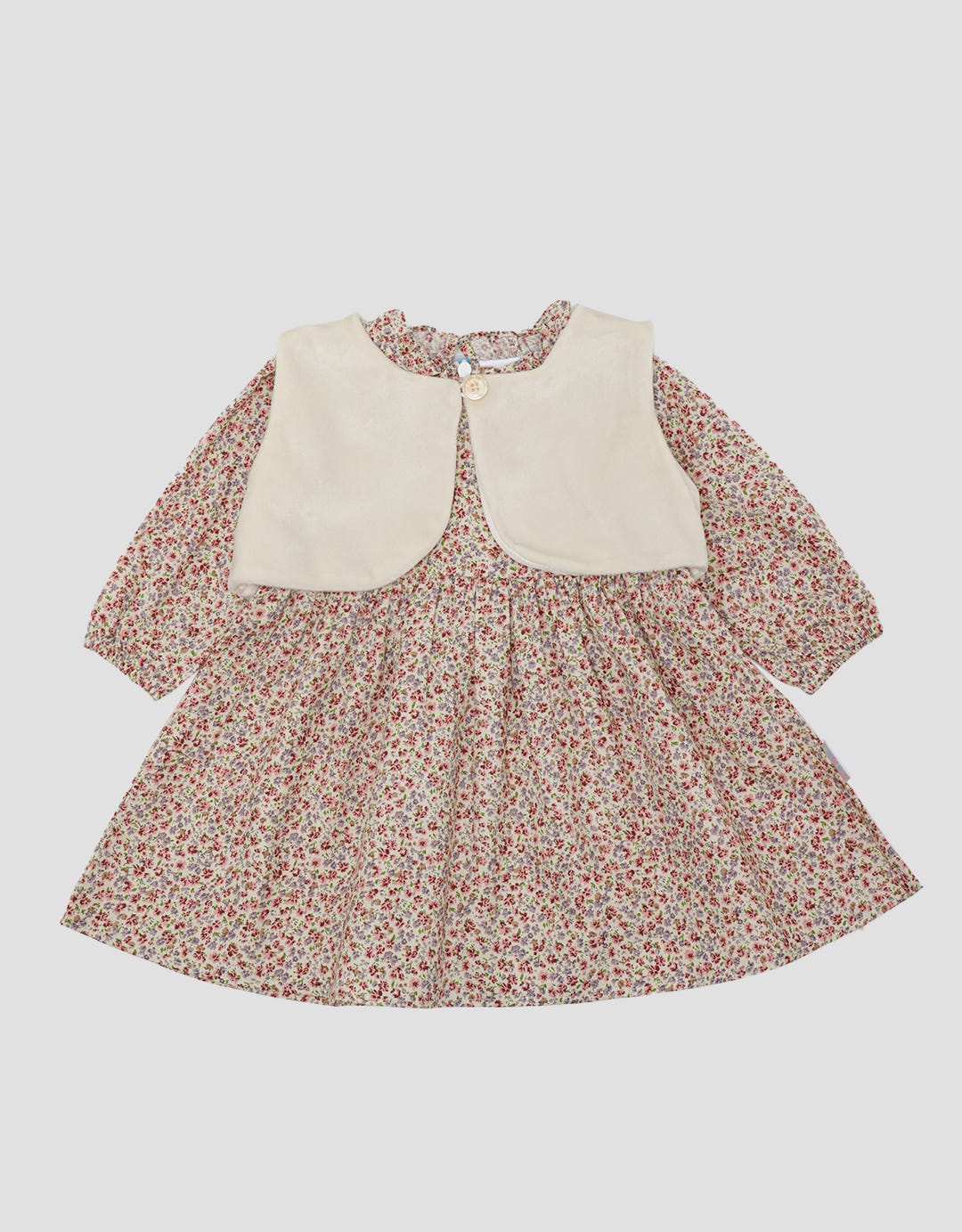 Pipiniko Short Sleeve Midi Dress With Vest Beludru