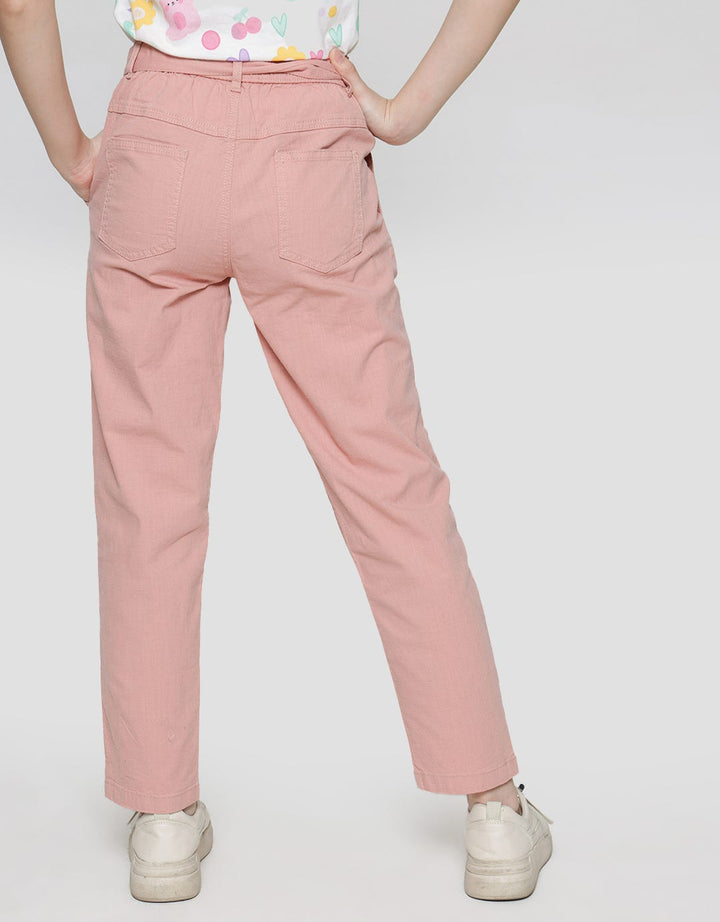 Nevada Woven Belt Celana Panjang Anak Perempuan