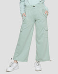 Nevada Celana Panjang Knit Wideleg Cargo Anak Perempuan With Stopper Pants