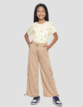 Nevada Knit Wideleg Cargo With Stopper Celana Anak Perempuan