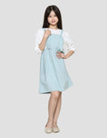 Nevada Stripes 2 Pcs Look Alike Midi Dress Anak Perempuan