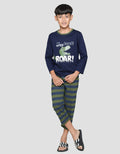 Kidz Too One Set Sleepwear Dino Roar Btm Salur