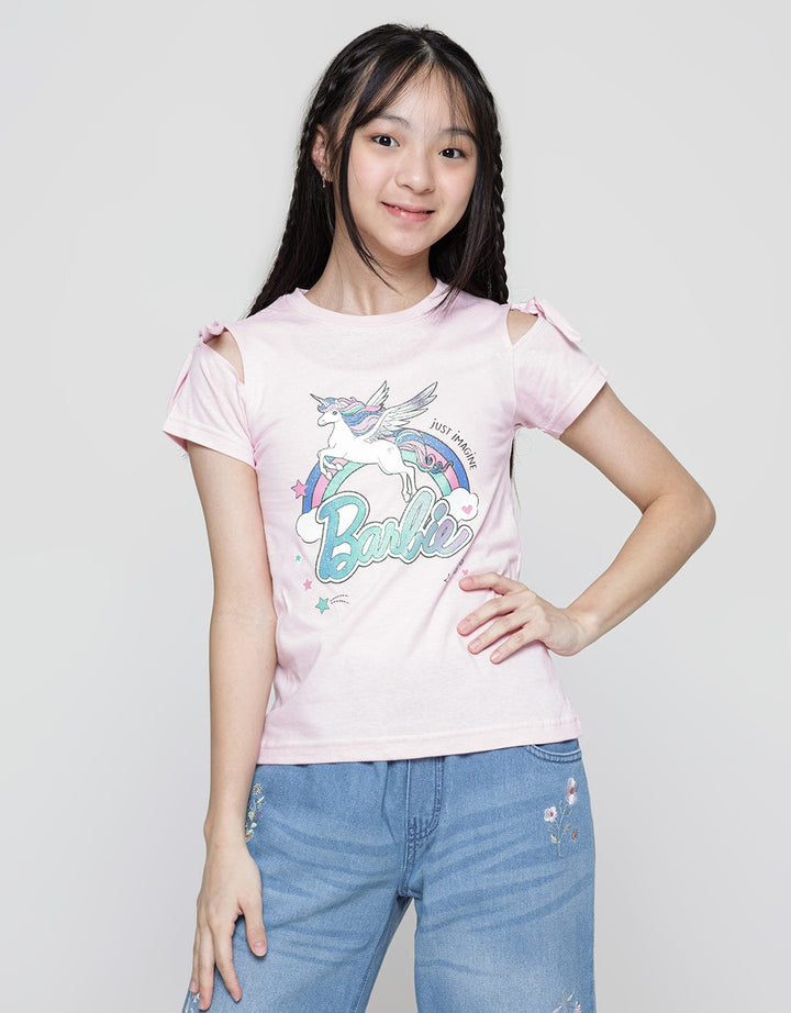 Barbie Unicorn Print Girls T-Shirt