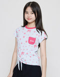Barbie Print Star Kaos Casual Anak Perempuan