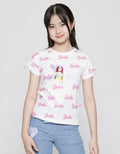 Barbie Logo Print Girls T-Shirt