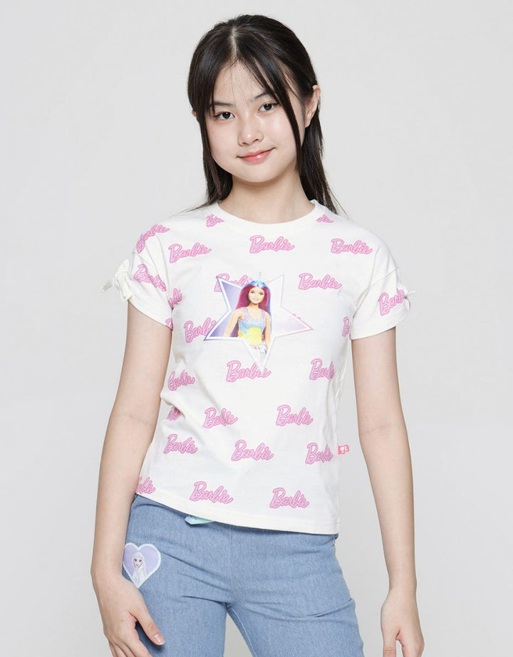 Barbie Logo Print Girls T-Shirt