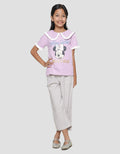 Disney Minnie Ruffle Starry Kaos Anak Perempuan