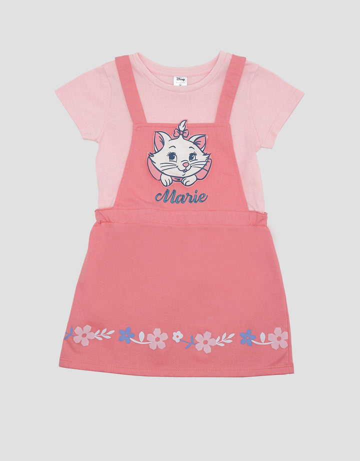 Disney Marie Midi Dress Overall Short Sleeve Women