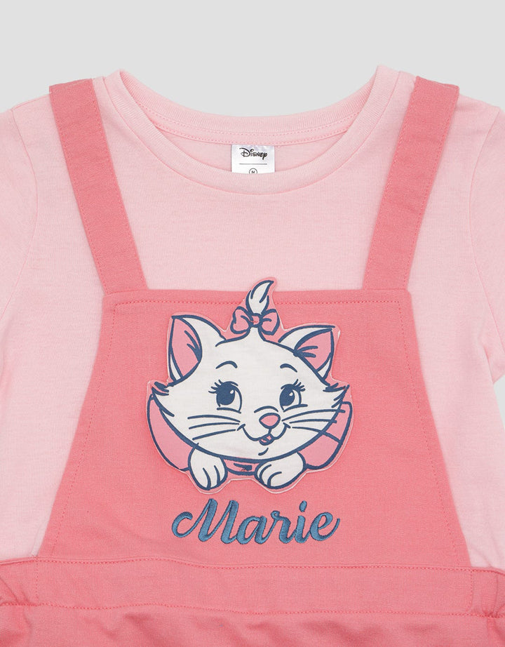 Disney Marie Midi Dress Overall Short Sleeve Women