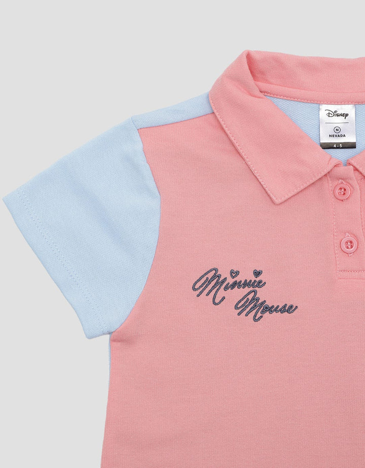 Disney Midi Dress Anak Perempuan Kerah Polo Minnie